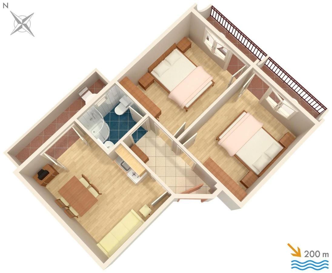 Apartments With A Parking Space Baska Voda, Makarska - 2709 Dış mekan fotoğraf